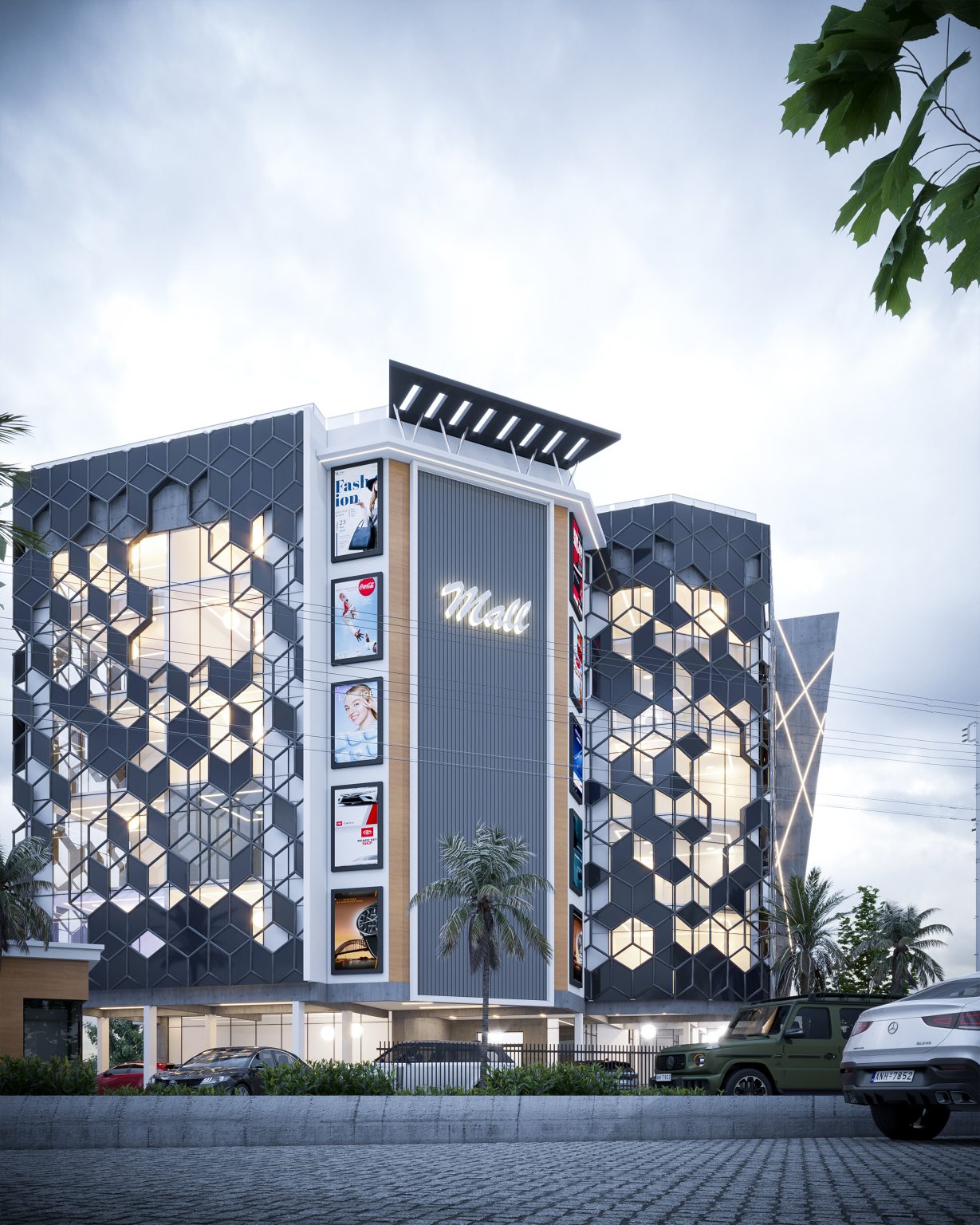 mall 3d view 2(overcast)