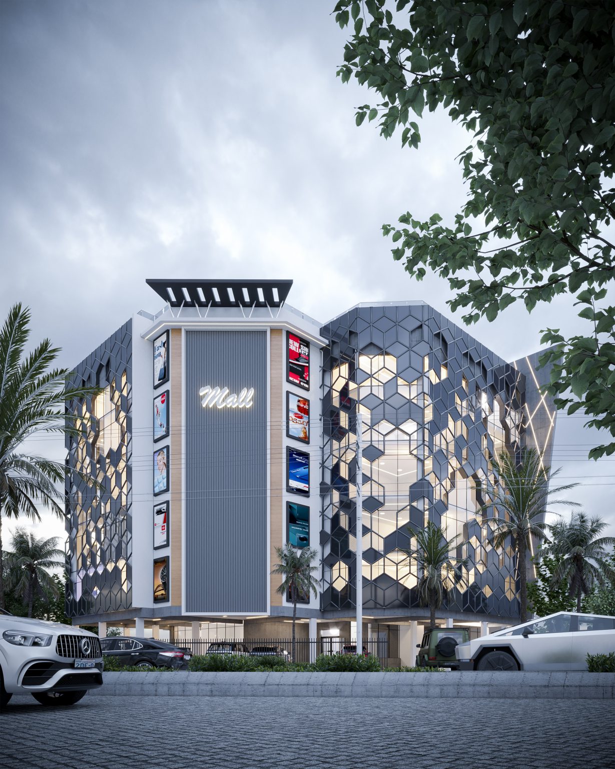 mall 3d view 3(overcast)