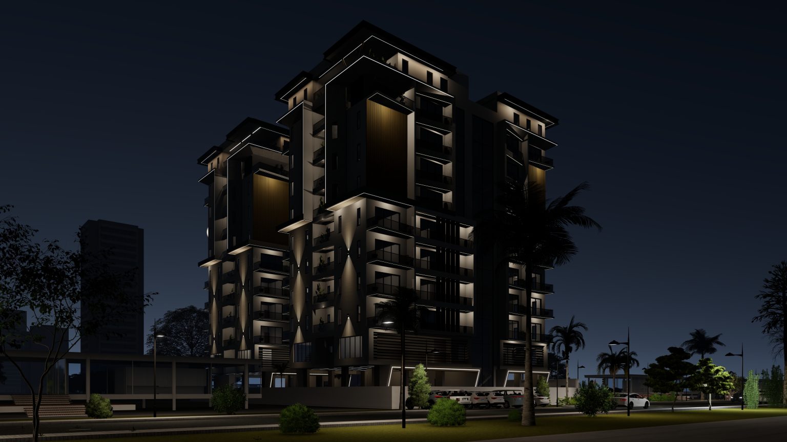 ndali heights night view ii